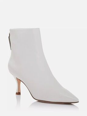 STUART WEITZMAN 6.5 Juniper 70 Booties Calf Leather Pointed Toe Kitten Heel